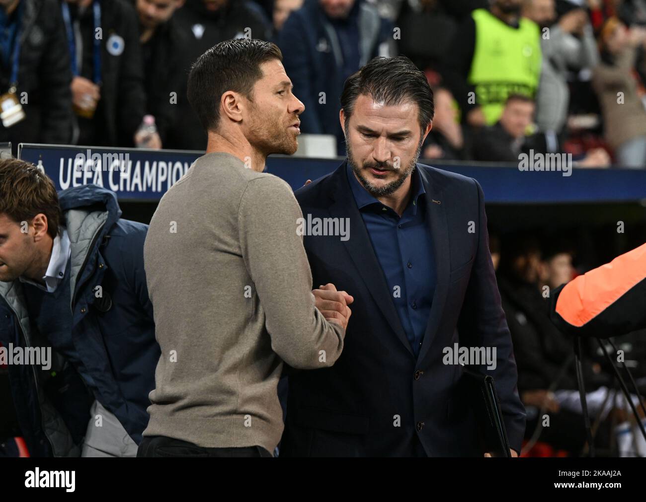 Leverkusen , Germany . 1 of November 2022, Head Coach Xabi Alonso of