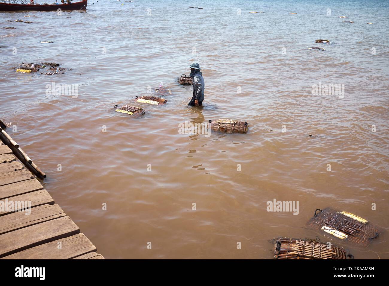 Crab Fishing Kep Cambodia Stock Photo Alamy