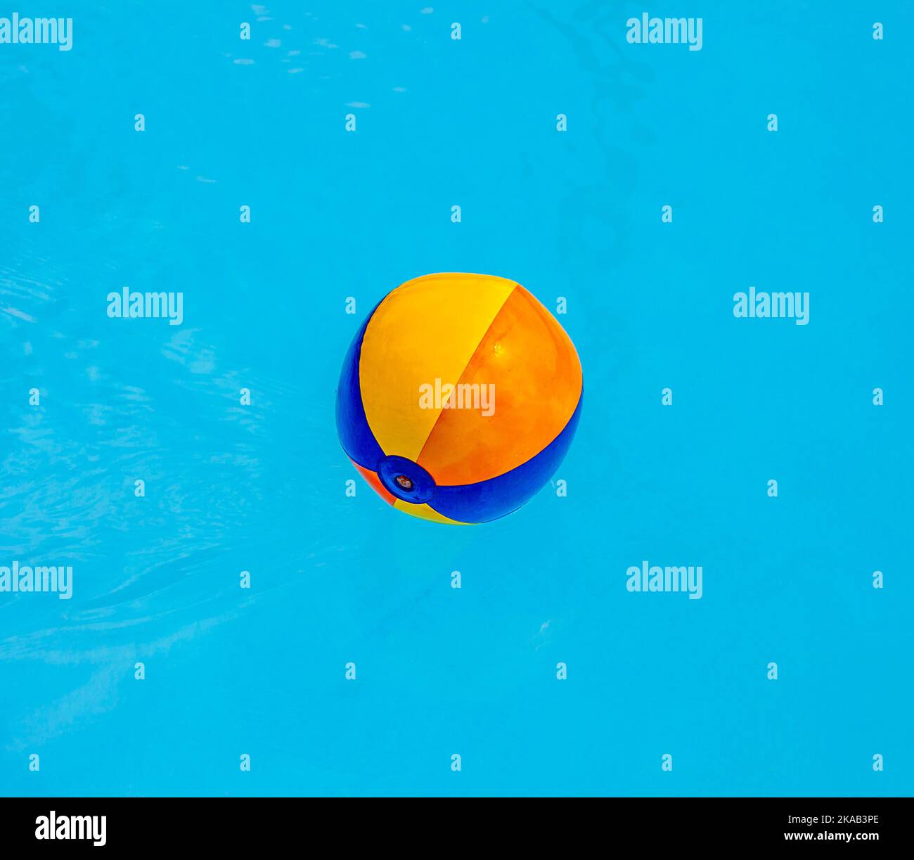 inflated plastic ball in the pool Stock Photo Alamy