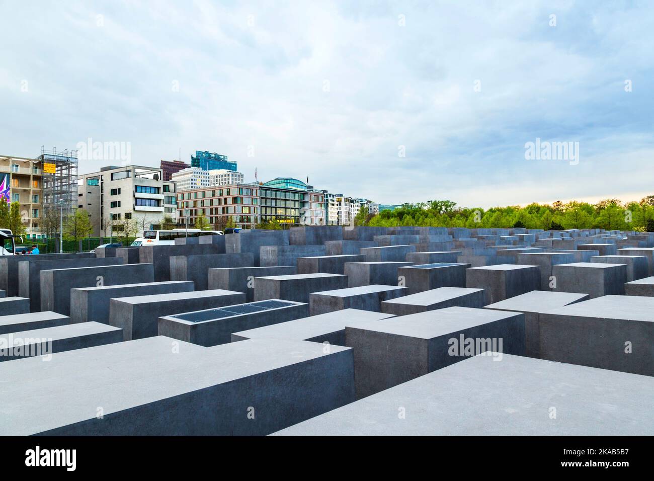 The Denkmal fur die Juden ermordeten Europe (Memorial to the Murdered ...