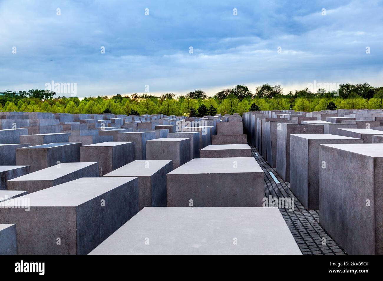 The Denkmal fur die Juden ermordeten Europe (Memorial to the Murdered ...