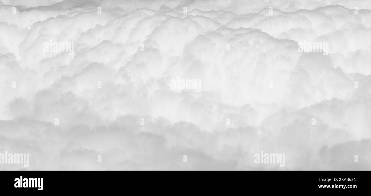 Fluffy air clouds Black and White Stock Photos & Images - Alamy