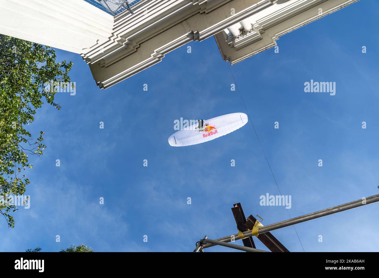 GUADALAJARA, MEXICO OCTOBER 25 2022 Showrun red bull sebastian