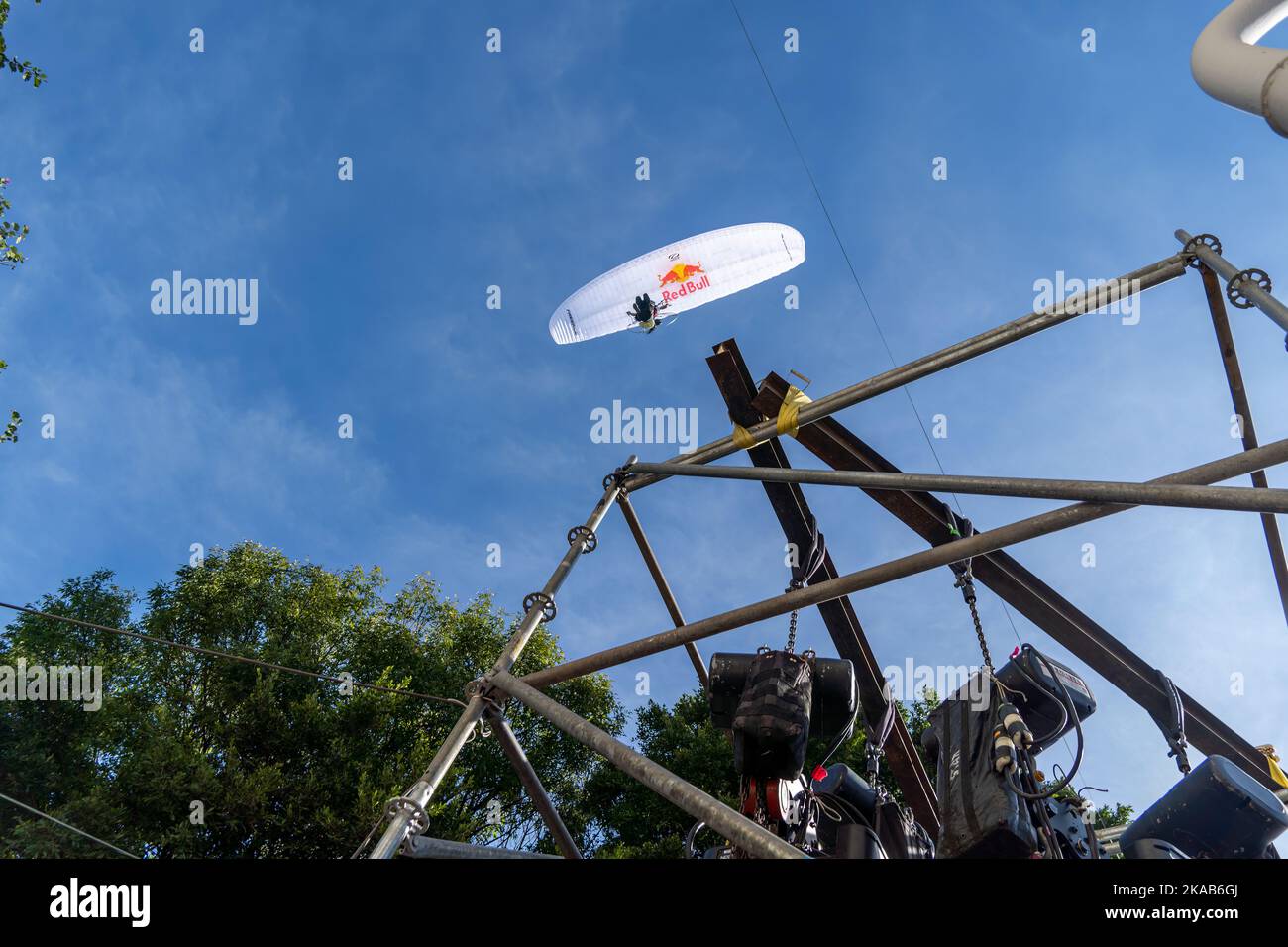 GUADALAJARA, MEXICO OCTOBER 25 2022 Showrun red bull sebastian