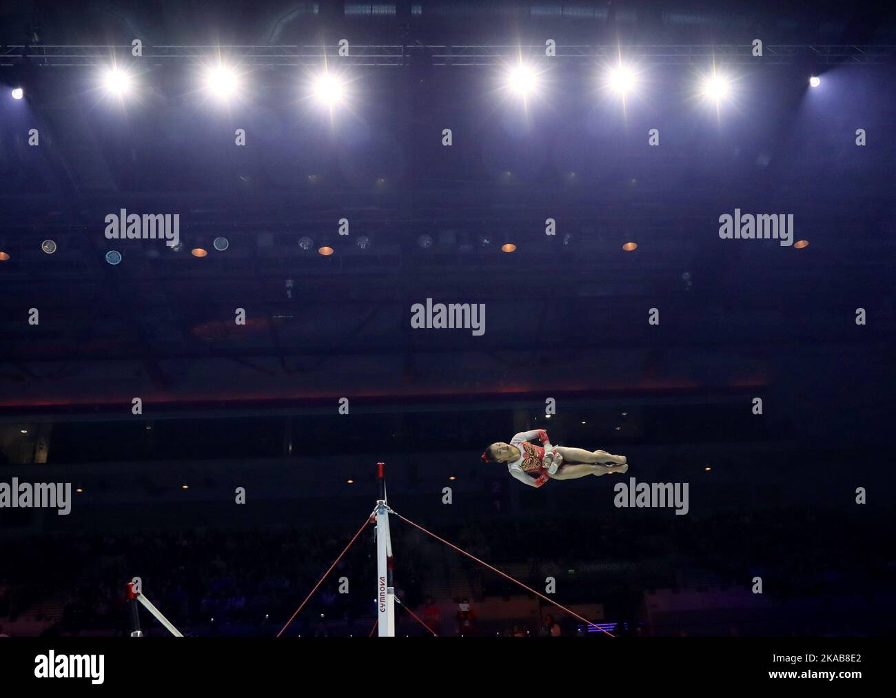 Liverpool, Britain. 1st Nov, 2022. Luo Rui of team China competes on ...