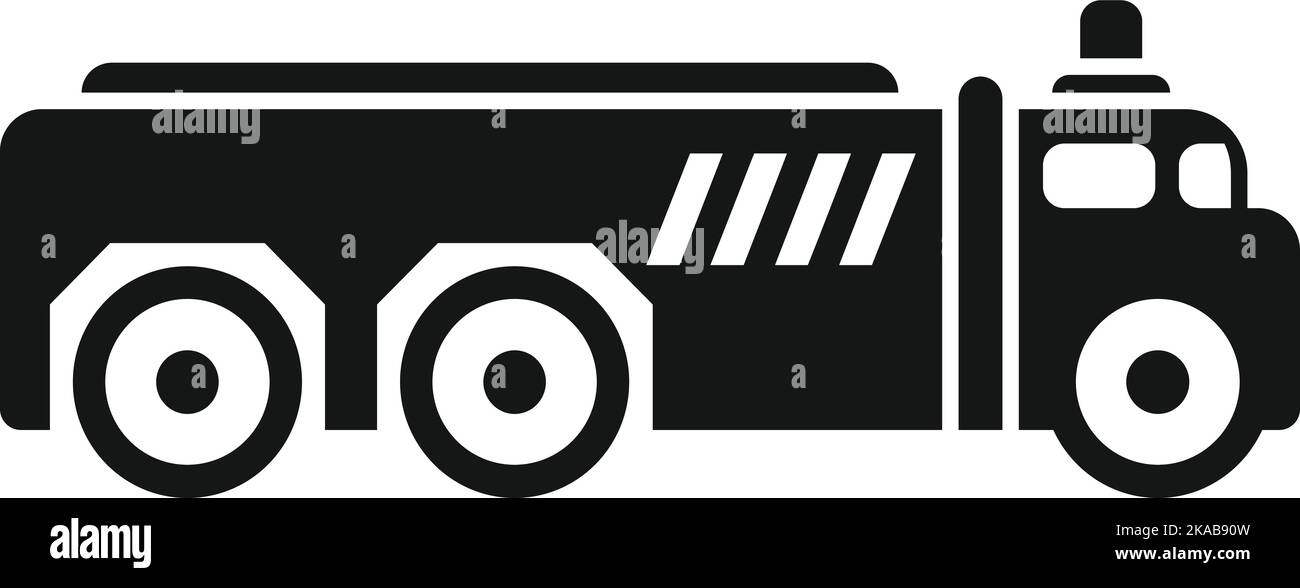 Cargo machine icon simple vector. Airport ground. Fuel flight Stock Vector