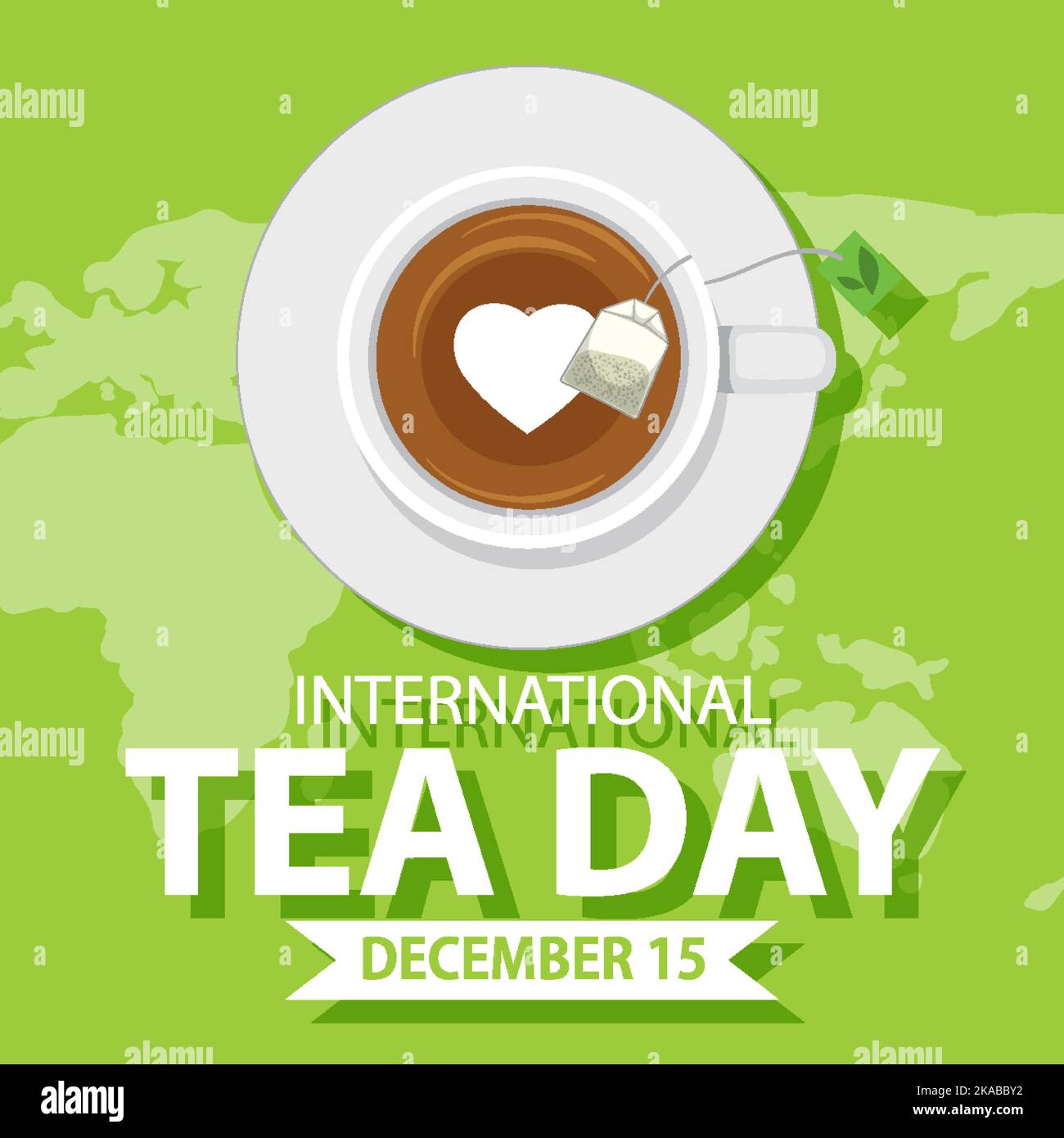 International tea day text banner illustration Stock Vector Image & Art