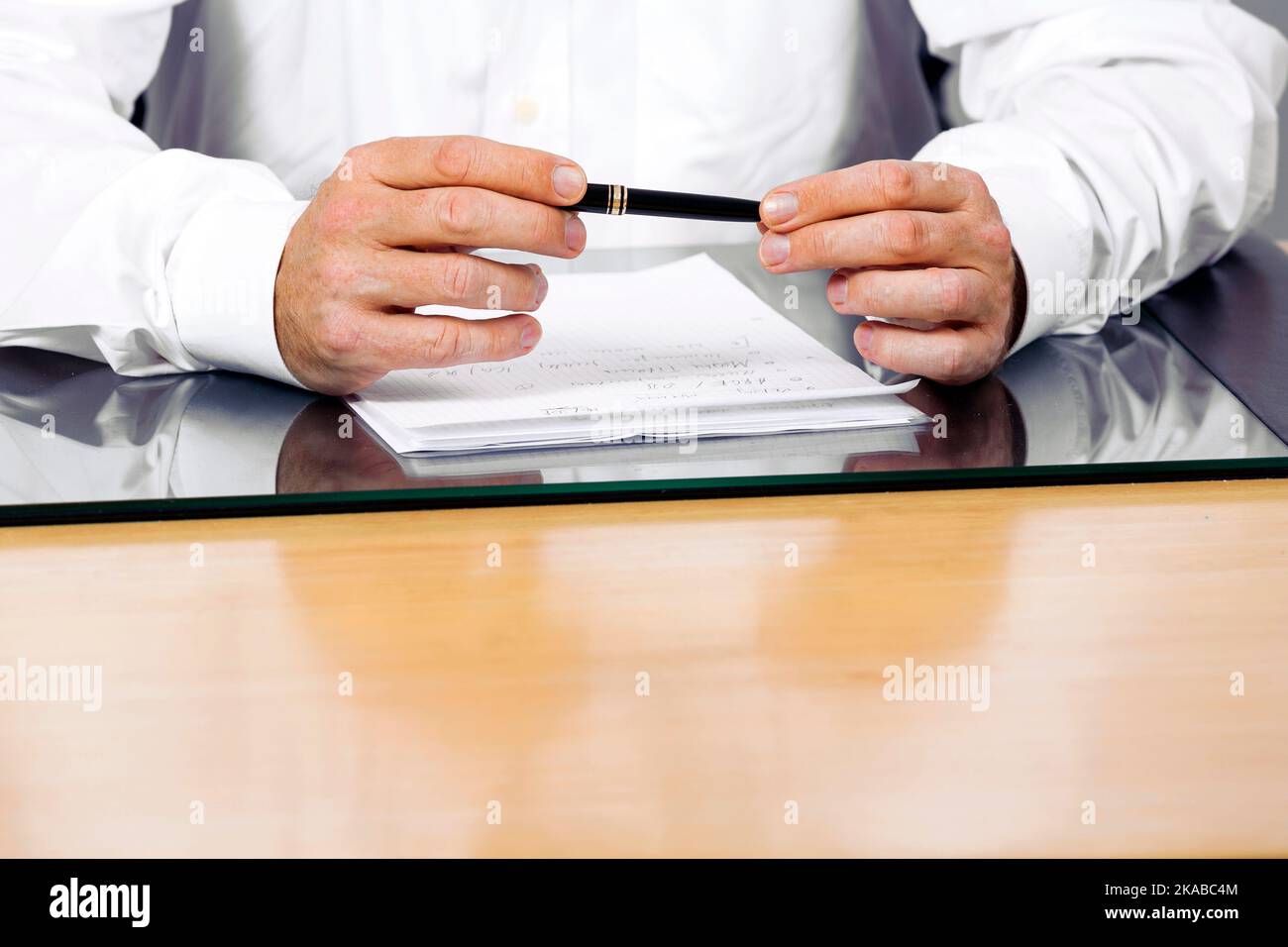 business man in office is explaining Stock Photo - Alamy