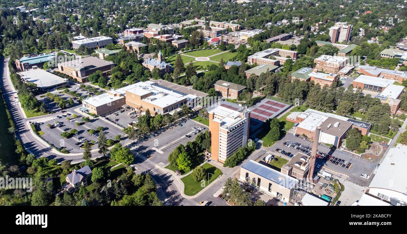 University of Montana, UMT, Missoula, Montana Stock Photo