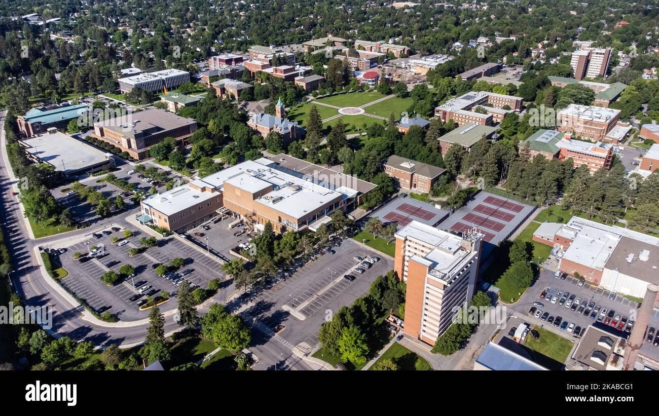 University of Montana, UMT, Missoula, Montana Stock Photo