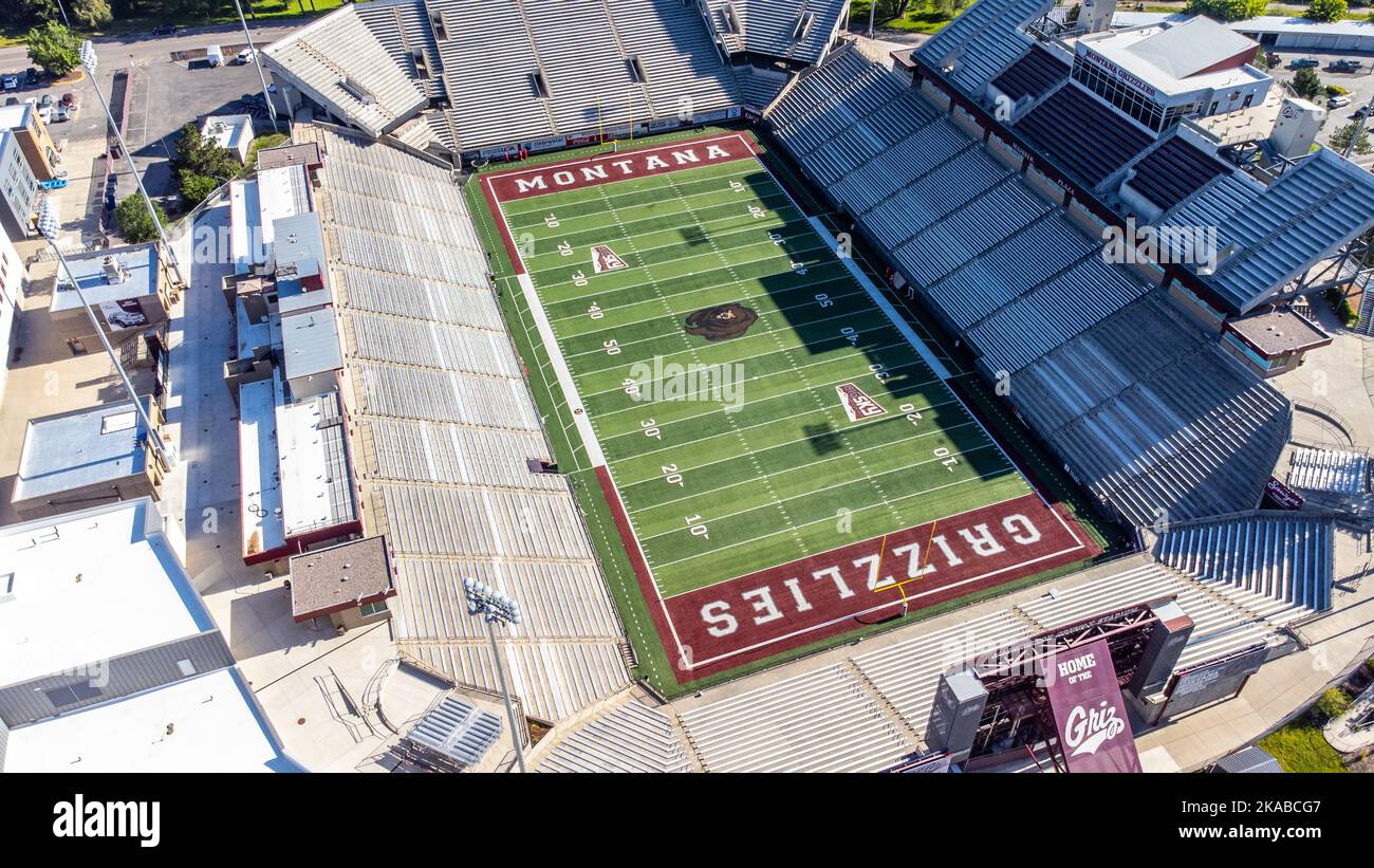 Washington-Grizzly Stadium, University of Montana, UMT, Missoula, Montana Stock Photo
