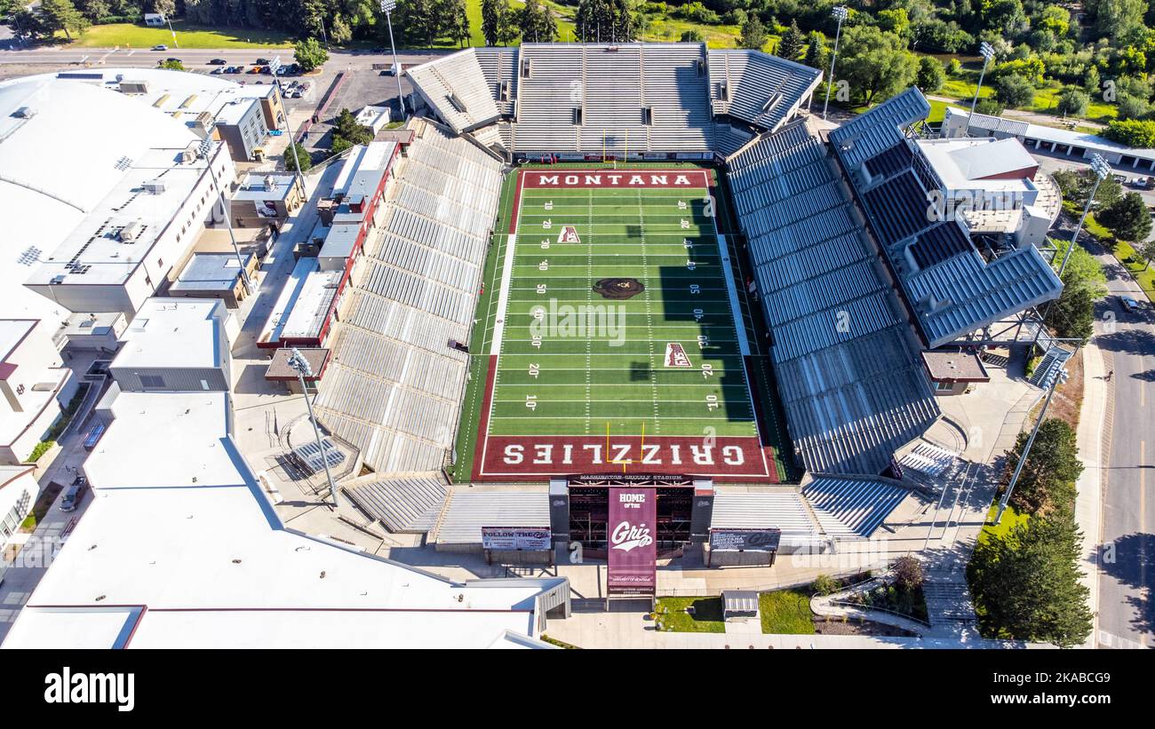 Washington-Grizzly Stadium, University of Montana, UMT, Missoula, Montana Stock Photo