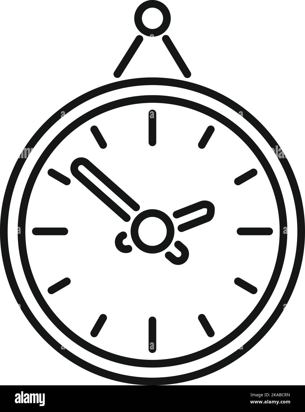 Wall clock icon outline vector. Business time. Work control Stock Vector