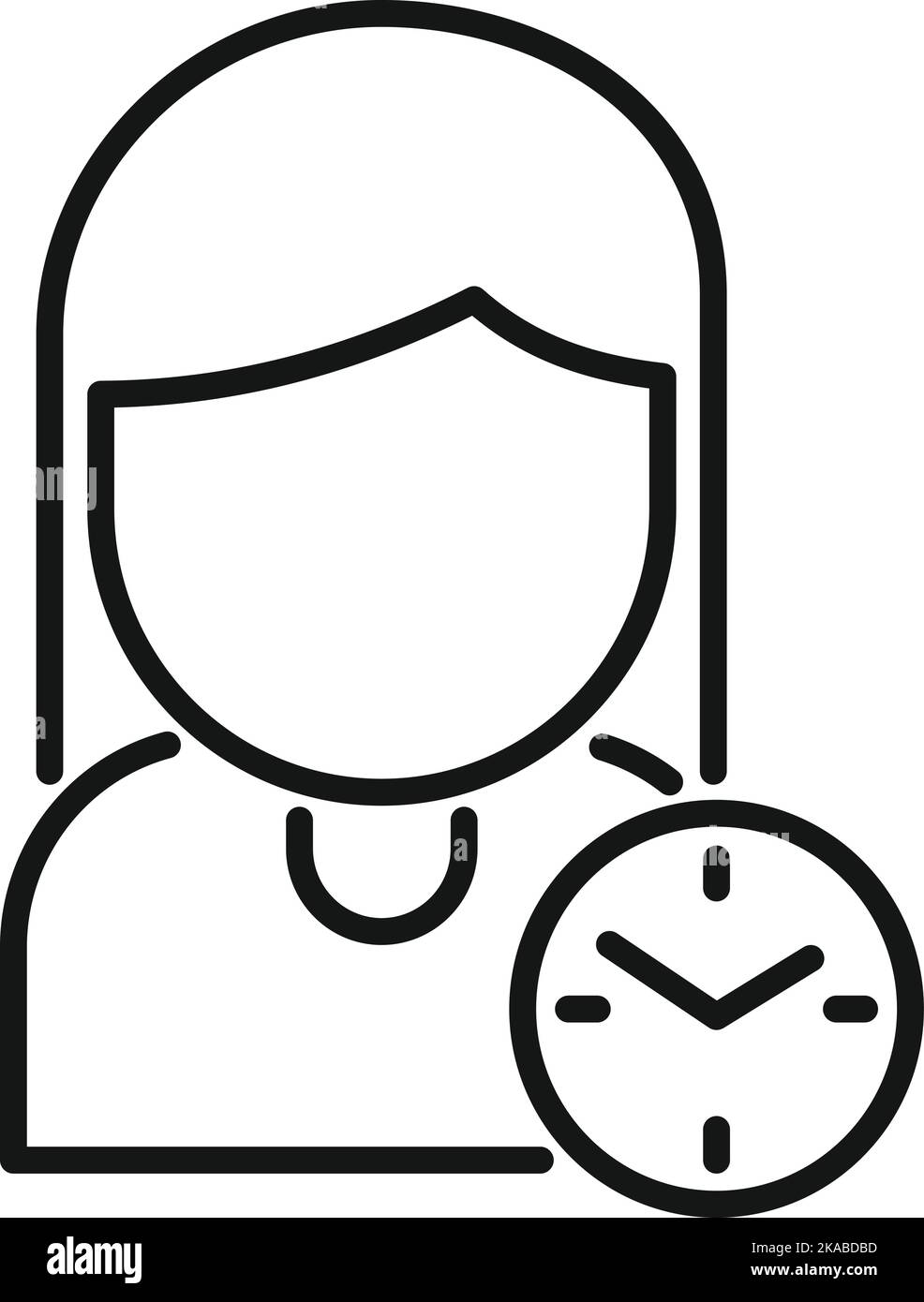 Task time icon Black and White Stock Photos & Images - Alamy