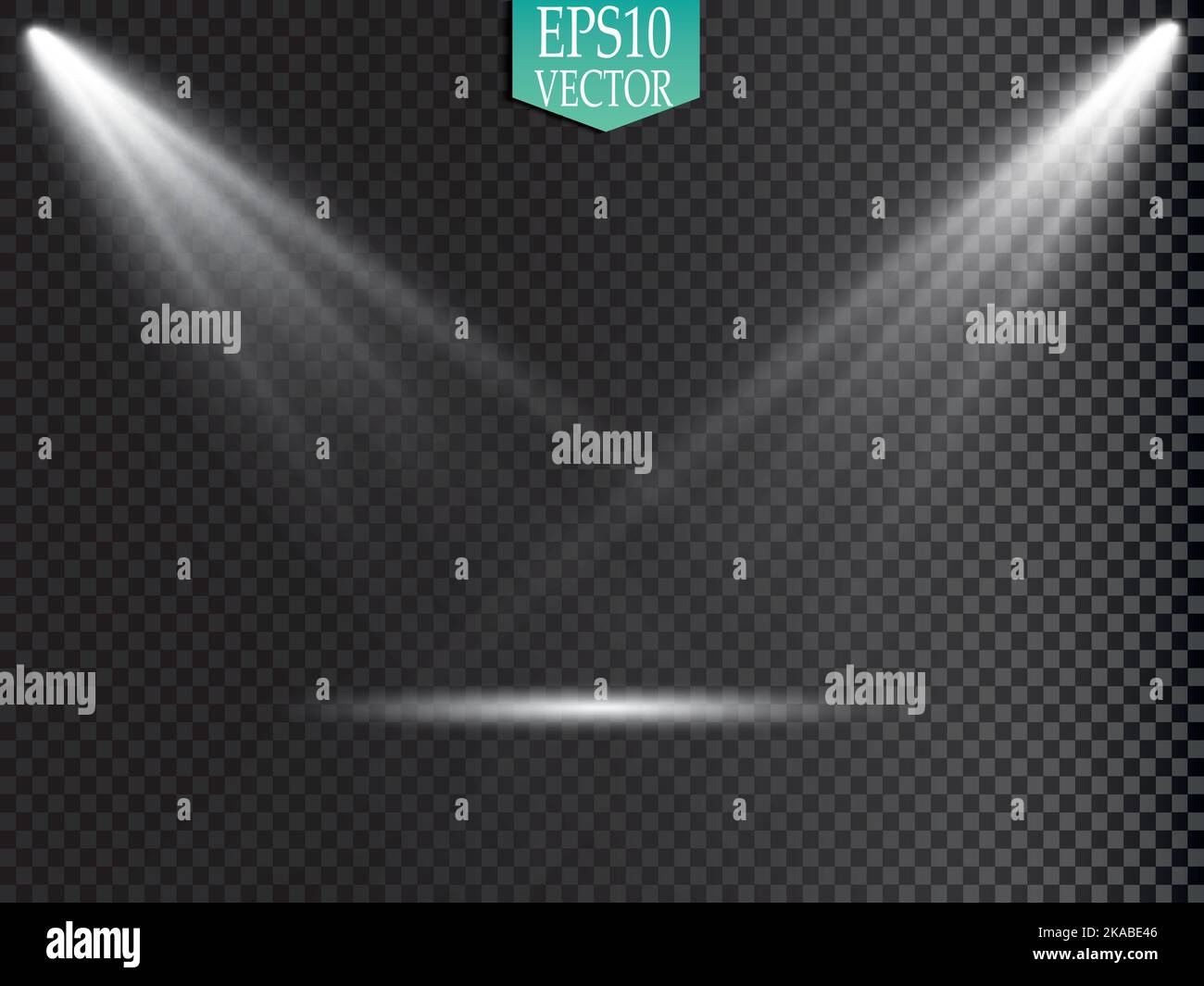 Vector Spotlights. Scene. Light Effects. Glow light effect Stock Vector ...