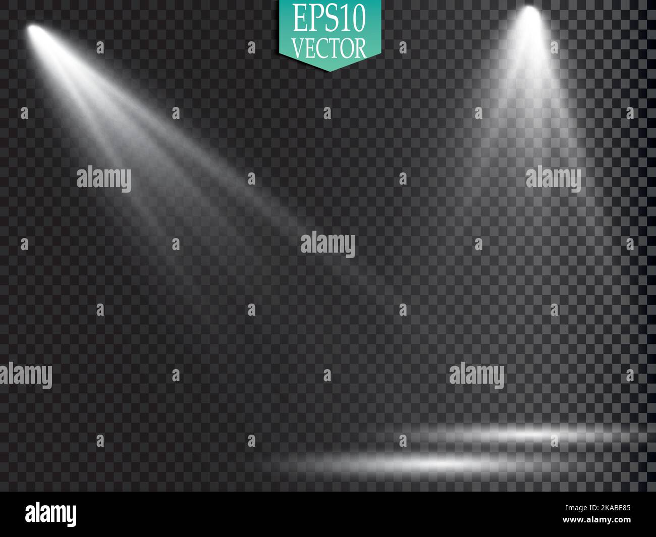 Vector Spotlights. Scene. Light Effects. Glow light effect Stock Vector ...