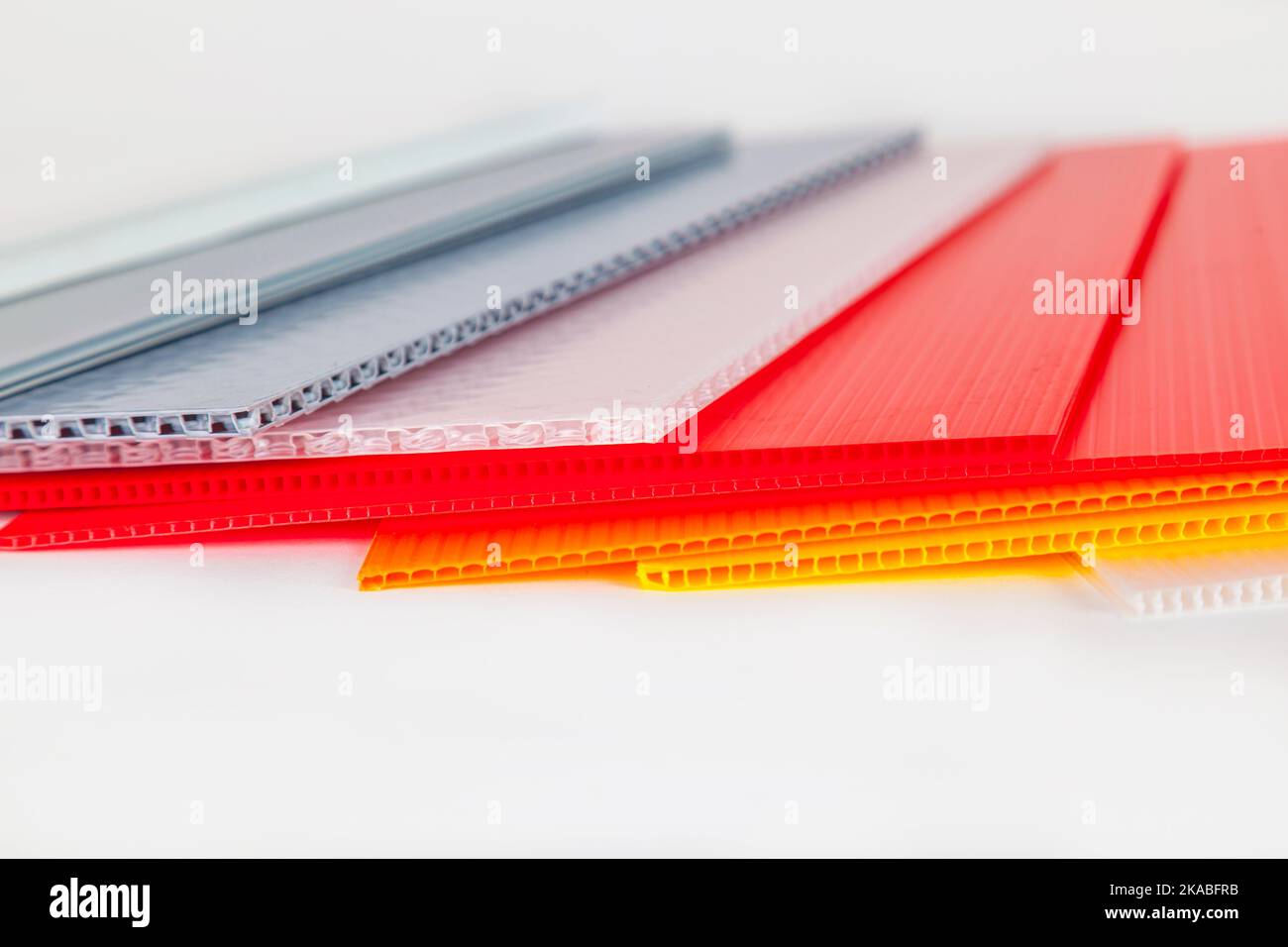 plastic packaging material in different colors Stock Photo Alamy