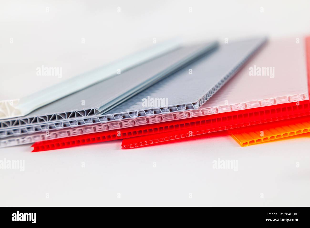 plastic packaging material in different colors Stock Photo Alamy