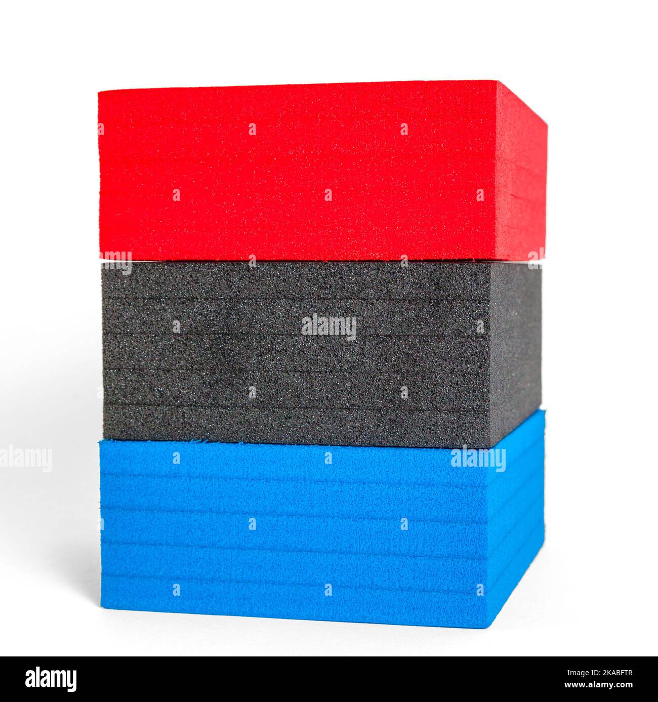 polystyrene forms in colors of the french flag Stock Photo - Alamy