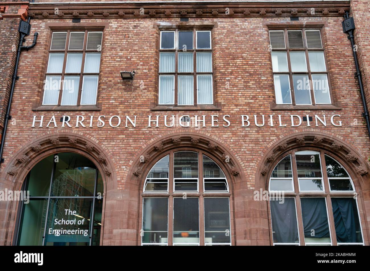 Liverpool, UK- Sept 8, 2022: The School of Engineering Harrison Hughes Building at the University of Liverpool. Stock Photo