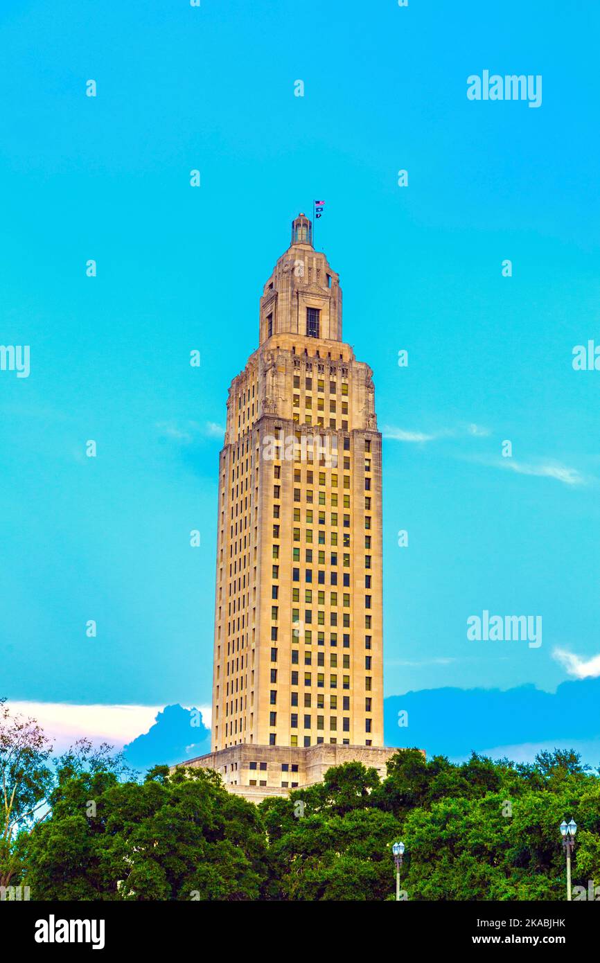 Baton Rouge, Louisiana - State Capitol building Stock Photo - Alamy