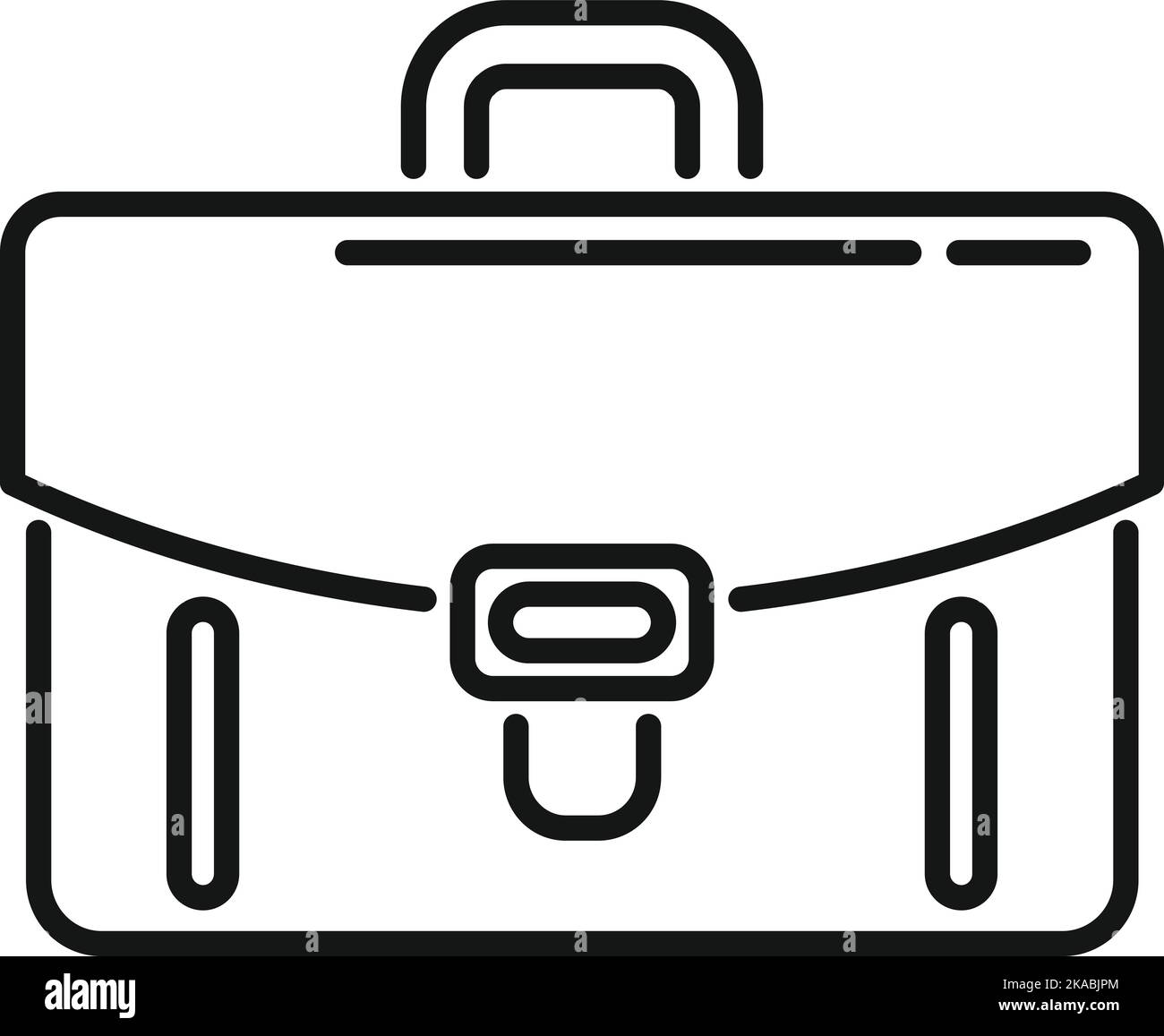 Briefcase icon outline vector. Help support. Work online Stock Vector ...