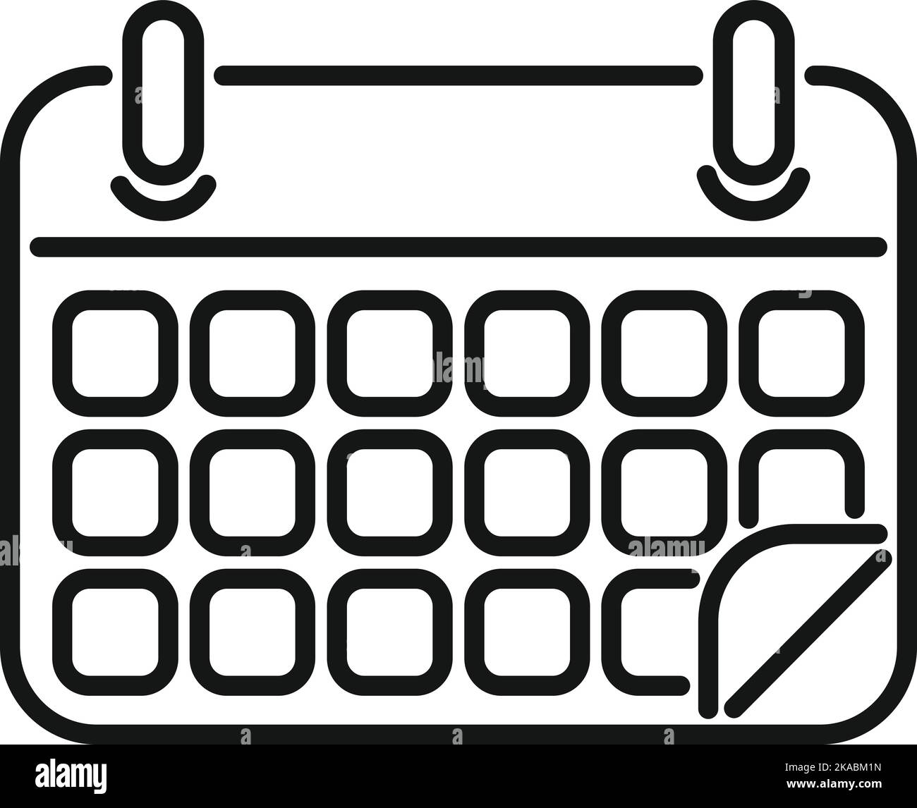 Calendar help icon outline vector. Office support. Work online Stock ...