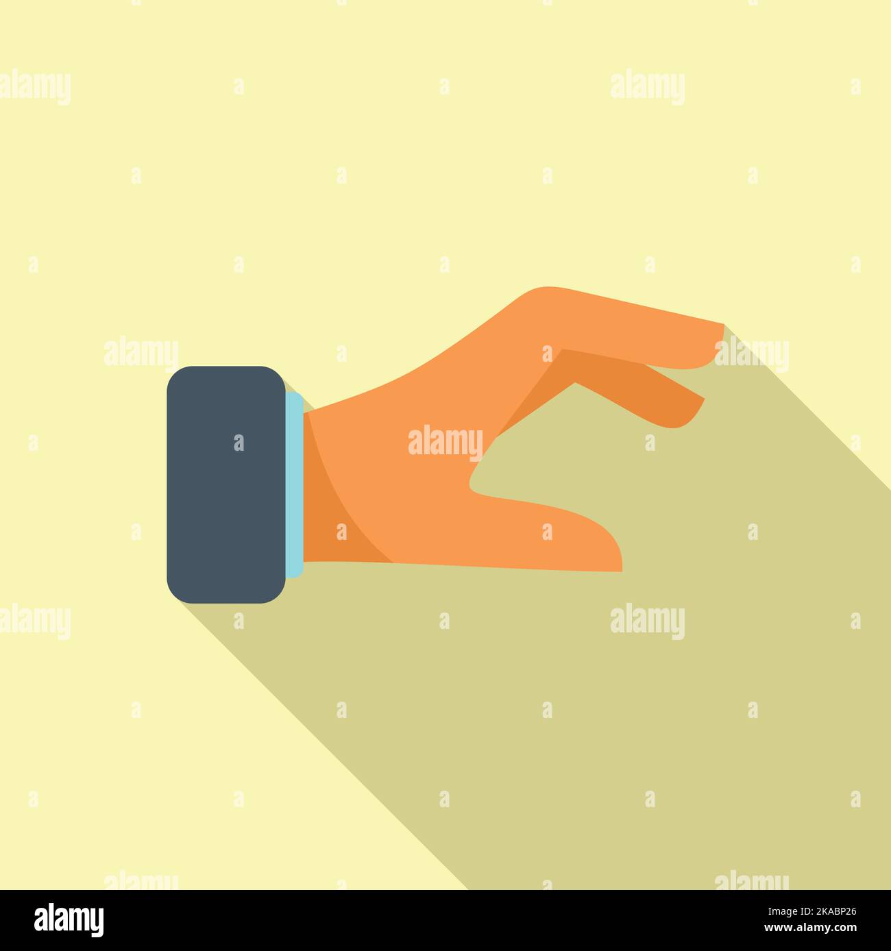 Peace sign icon flat vector. Finger hold. Gesture hand Stock Vector