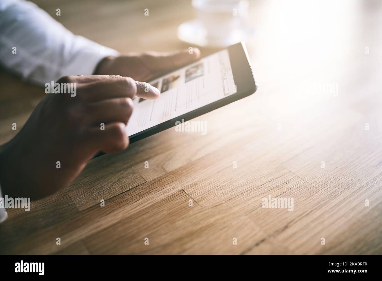 Whats going on in the world today. a unrecognizable person browsing on