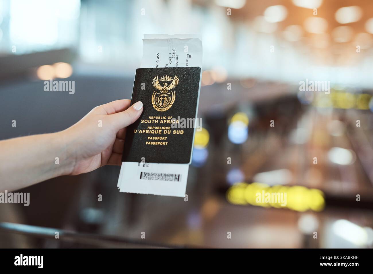 You need an ID if you want to travel. an unrecognizable woman holding