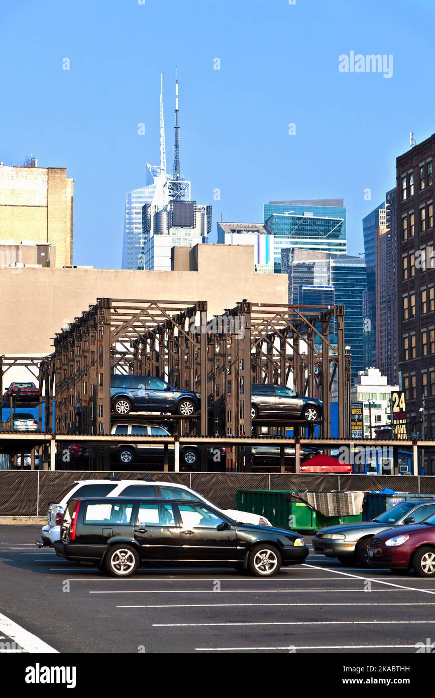 parking lot downtown New York Stock Photo Alamy