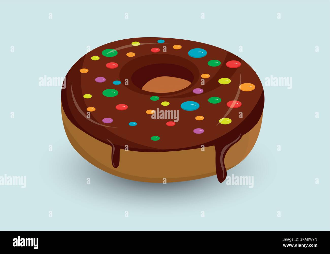 Hand drawn tasty donut vector design Stock Vector Image & Art - Alamy