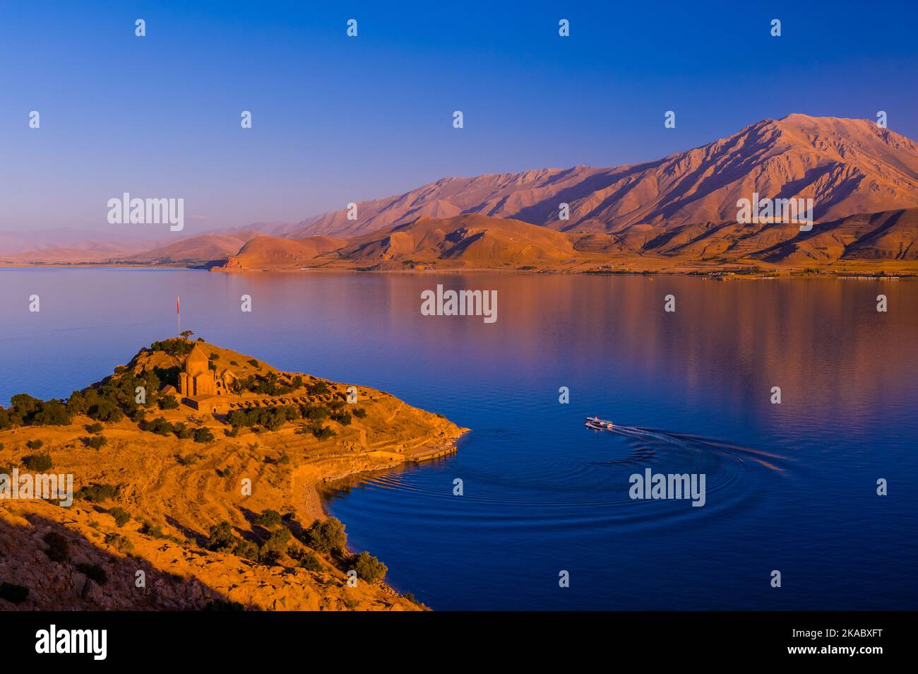 Akdamar Island is the second largest of the four islands in Lake Van