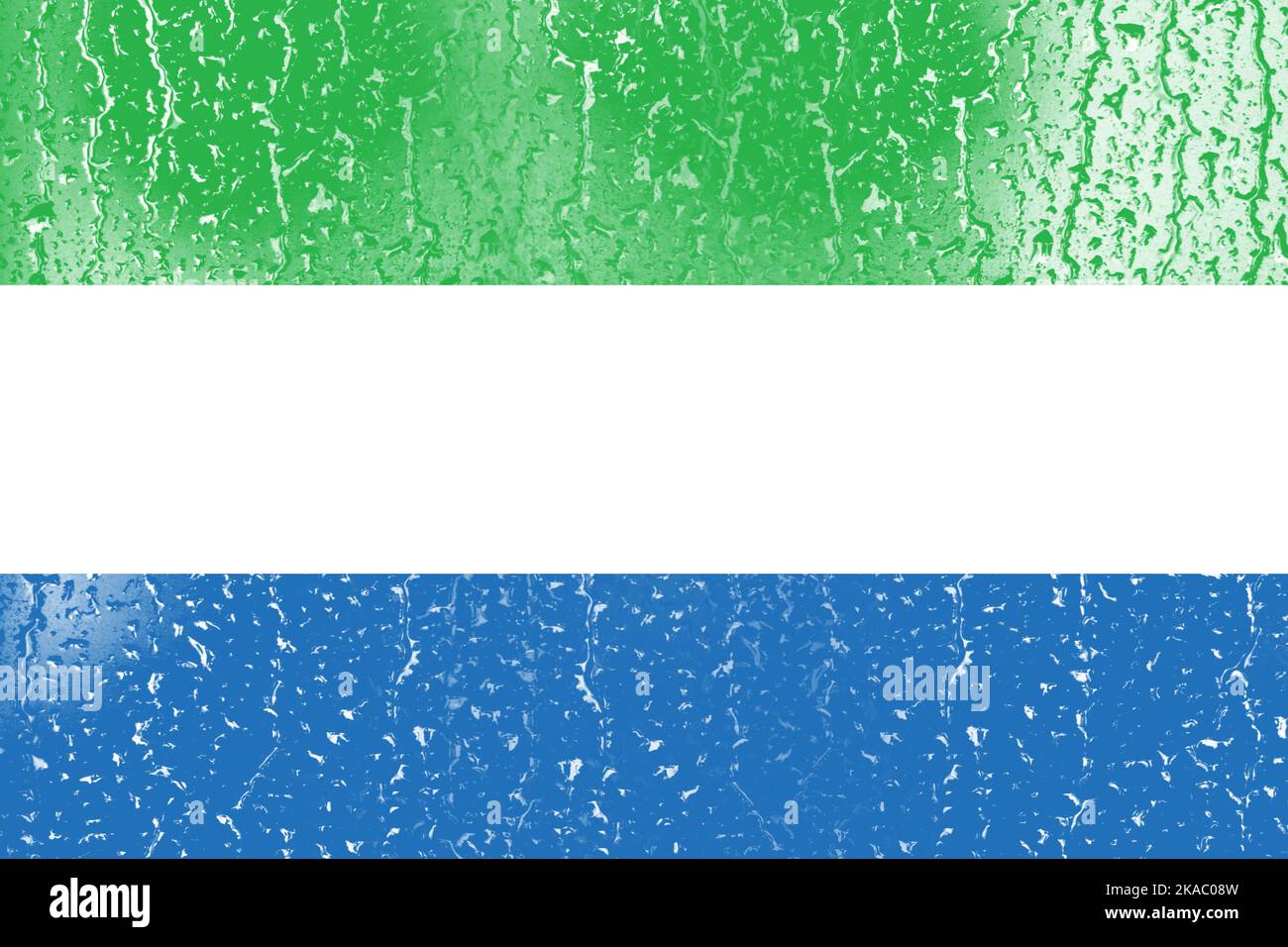 3D Flag of Sierra Leone on a glass with water drop background Stock ...