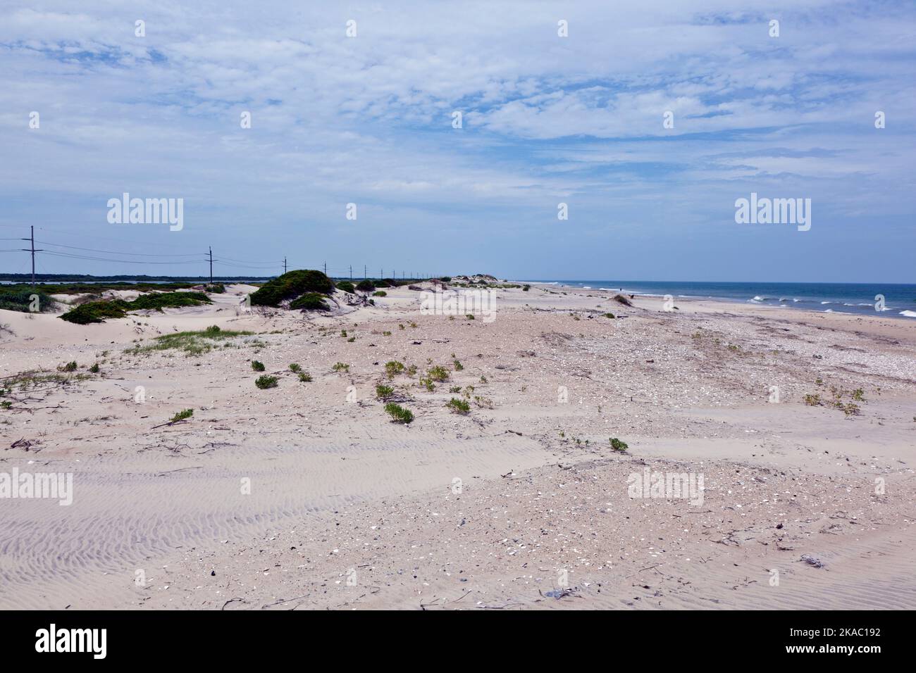 wind forms beautiful structures in the dunes at the beach Stock Photo ...