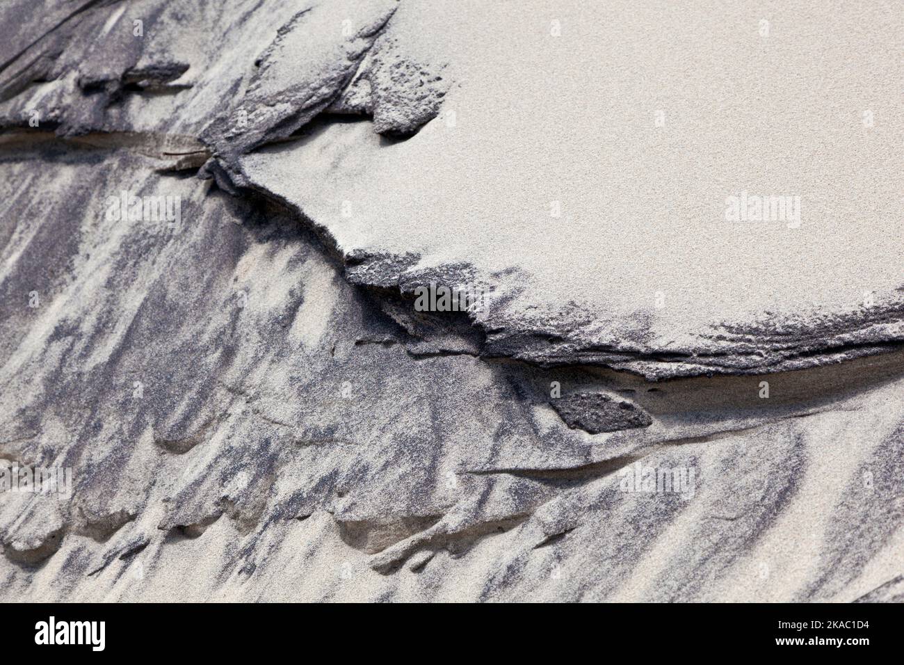 wind forms beautiful structures in the dunes at the beach Stock Photo ...