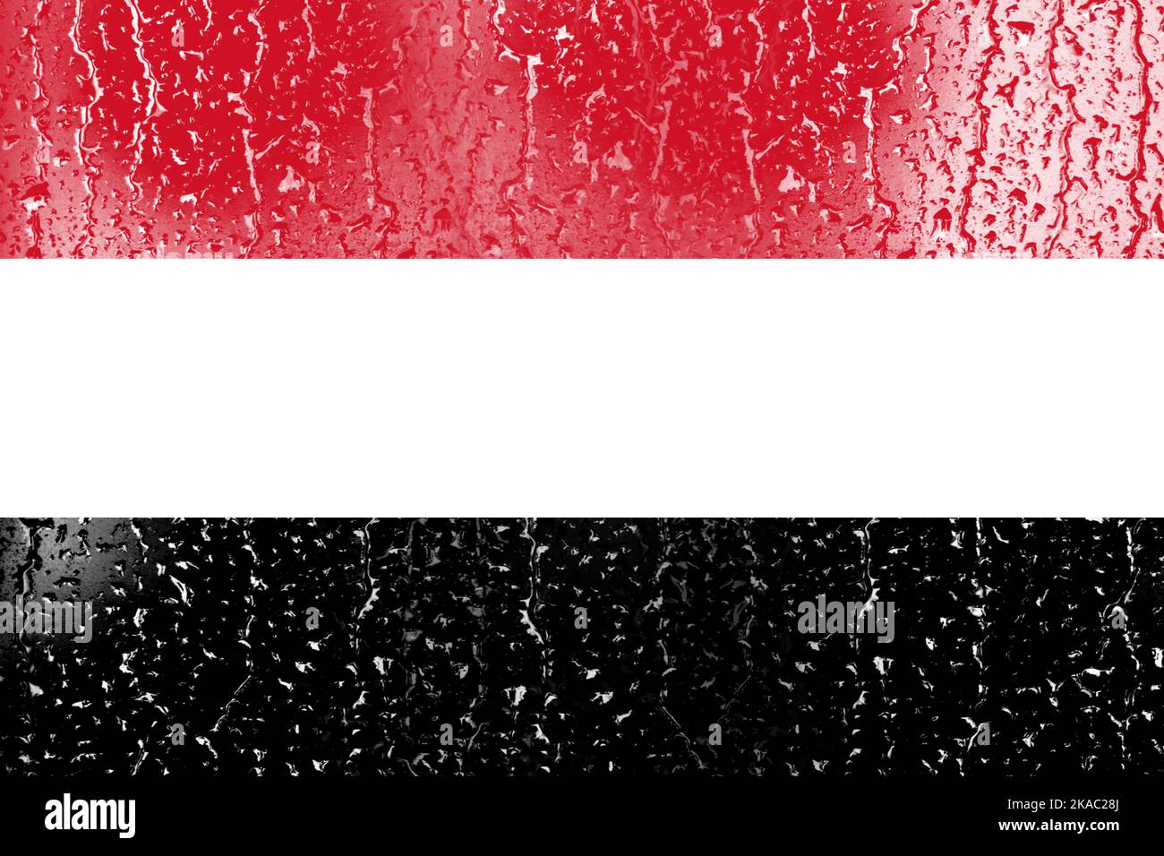 3D Flag of Yemen on a glass with water drop background Stock Photo - Alamy