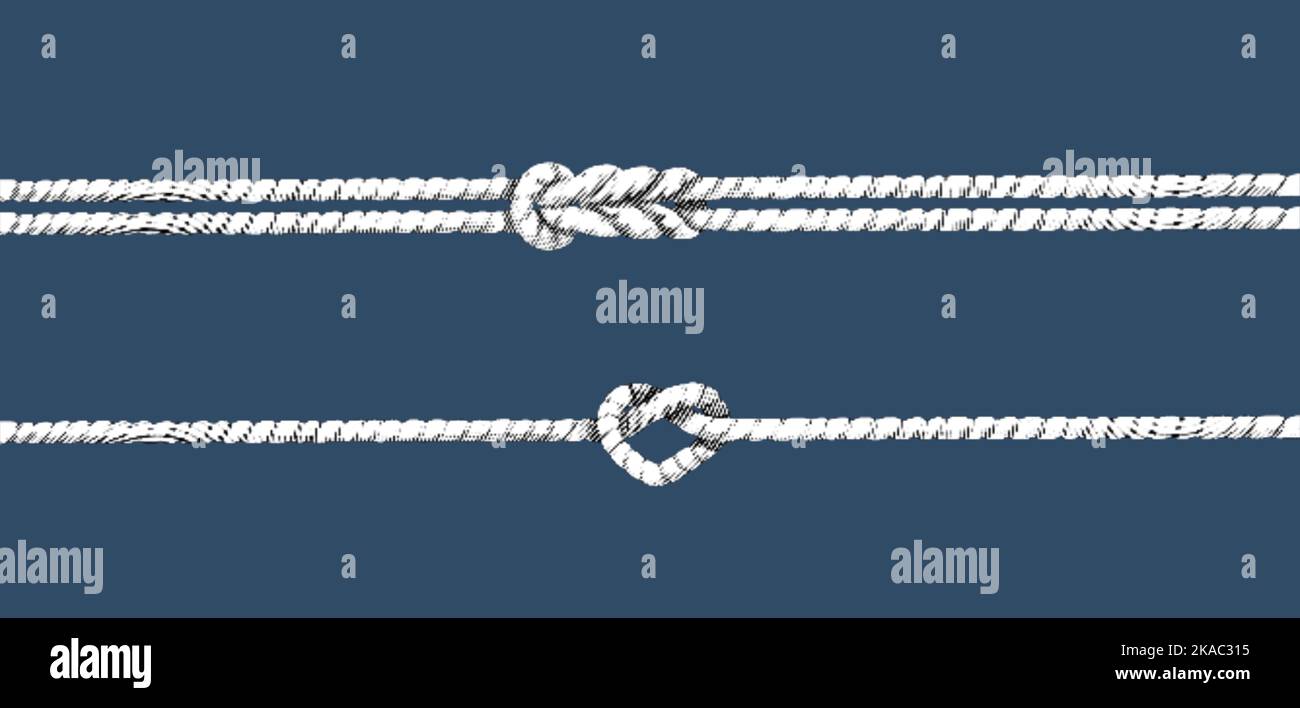 Rope knot drawing hi-res stock photography and images - Page 2 - Alamy