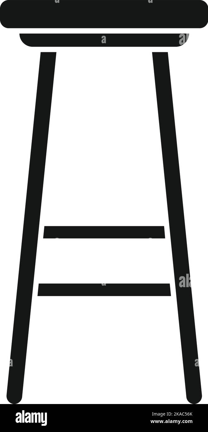 Kitchen chair icon simple vector. Interior furniture. Modern furniture ...