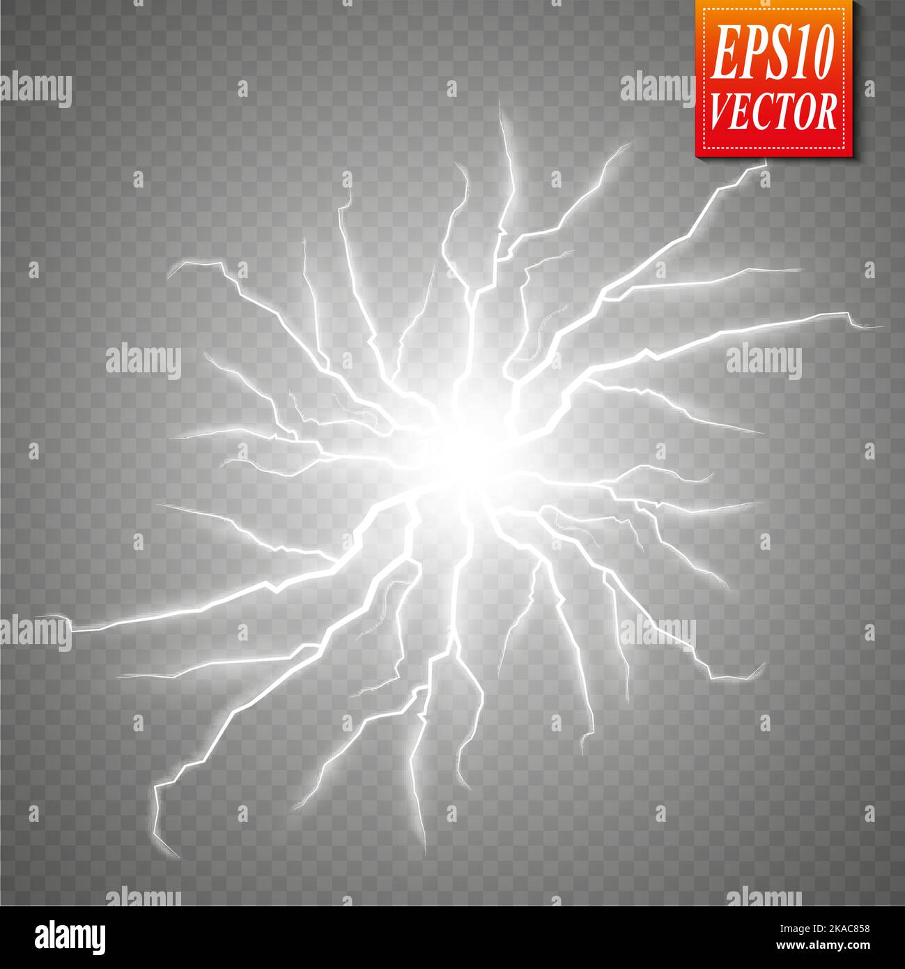 Storm with Lightning isolated on transparent background Stock Vector ...