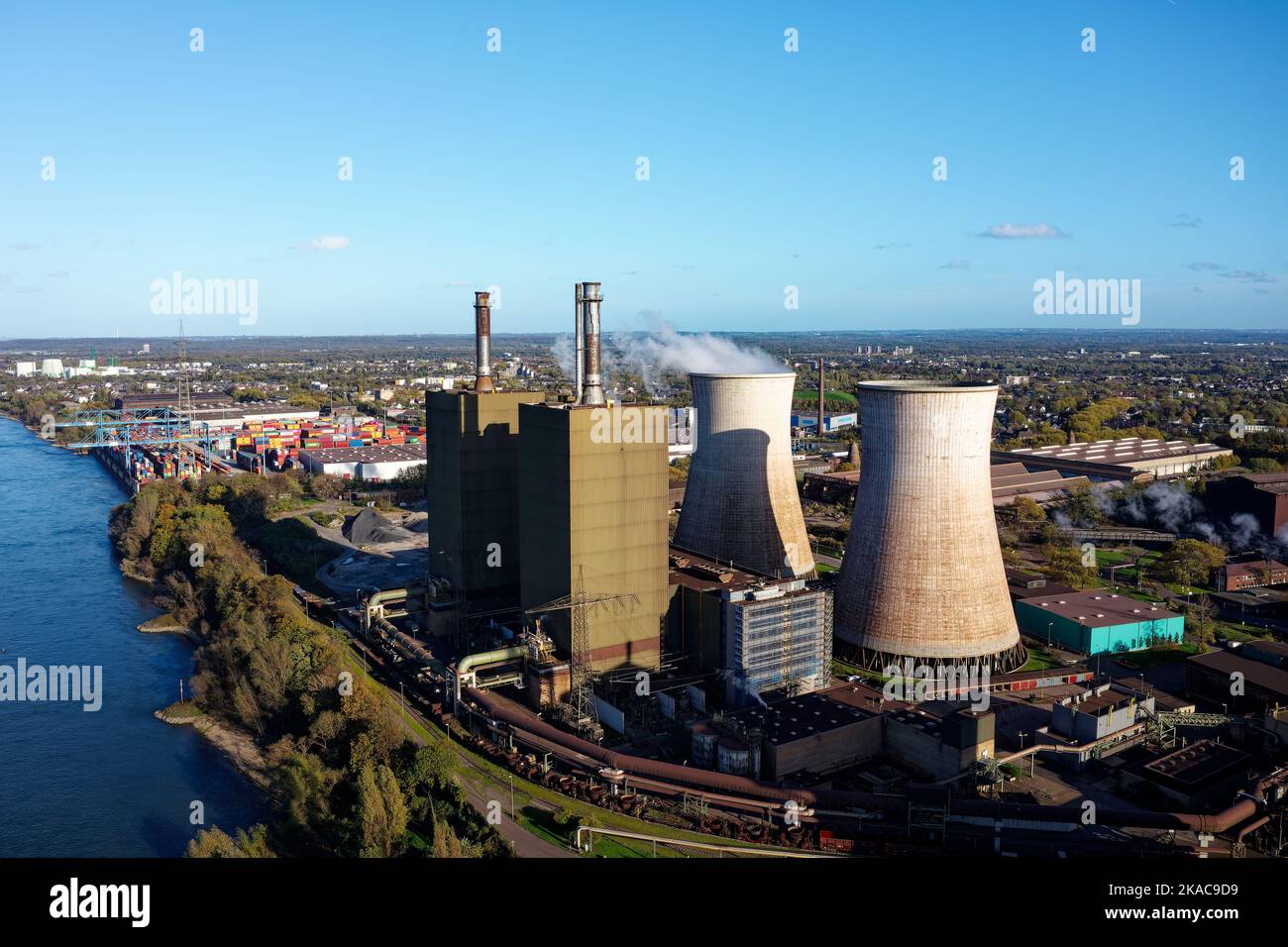 Gasfired power plant in Duisburg, consisting of 2 units with 320