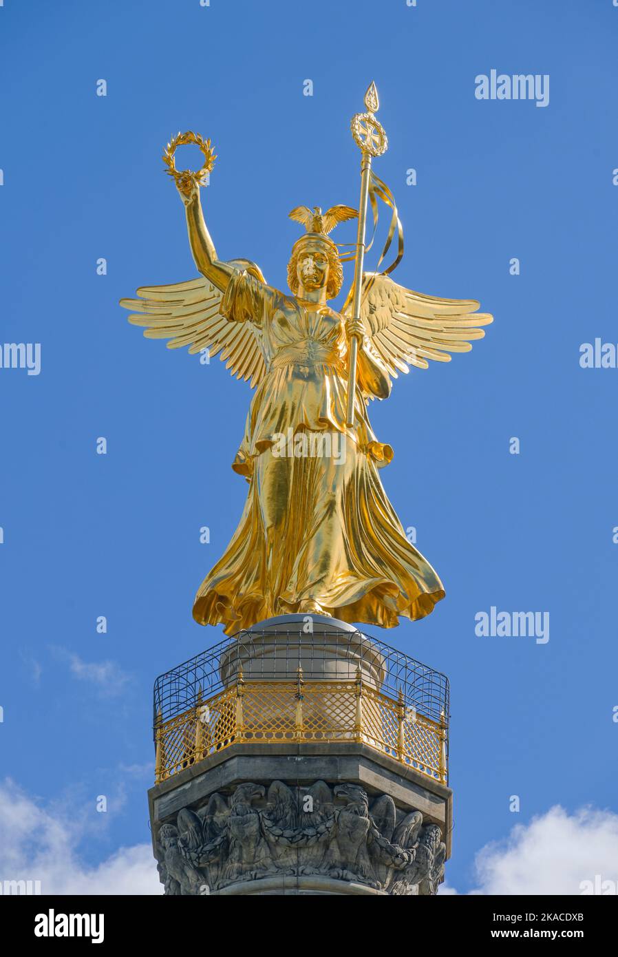 Siegessäule, Großer Stern, Tiergarten, Mitte, Berlin, Deutschland Stock