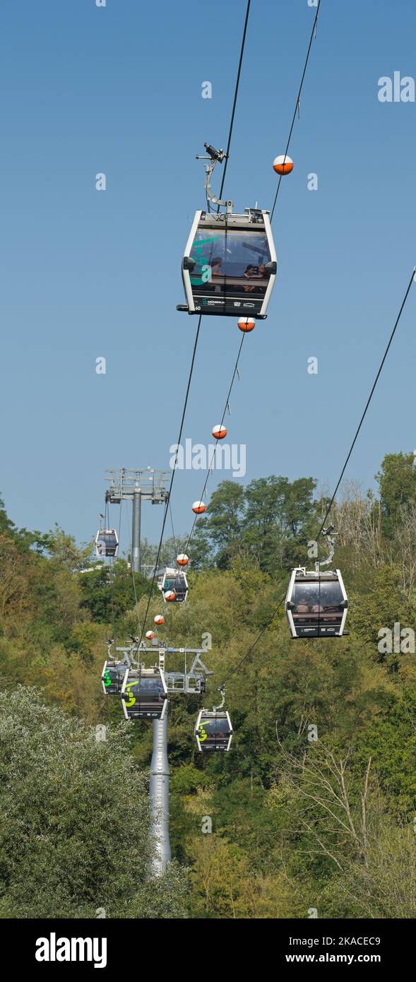 Seilbahn, Gärten der Welt, Marzahn, Berlin, Deutschland Stock Photo Alamy