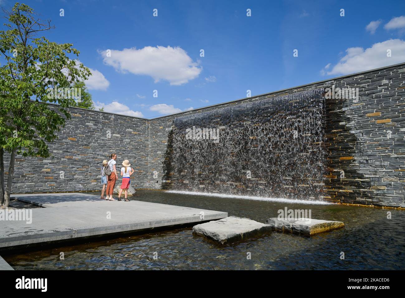 Wasserfall, Promenade Aquatica, Gärten der Welt, Marzahn, Berlin