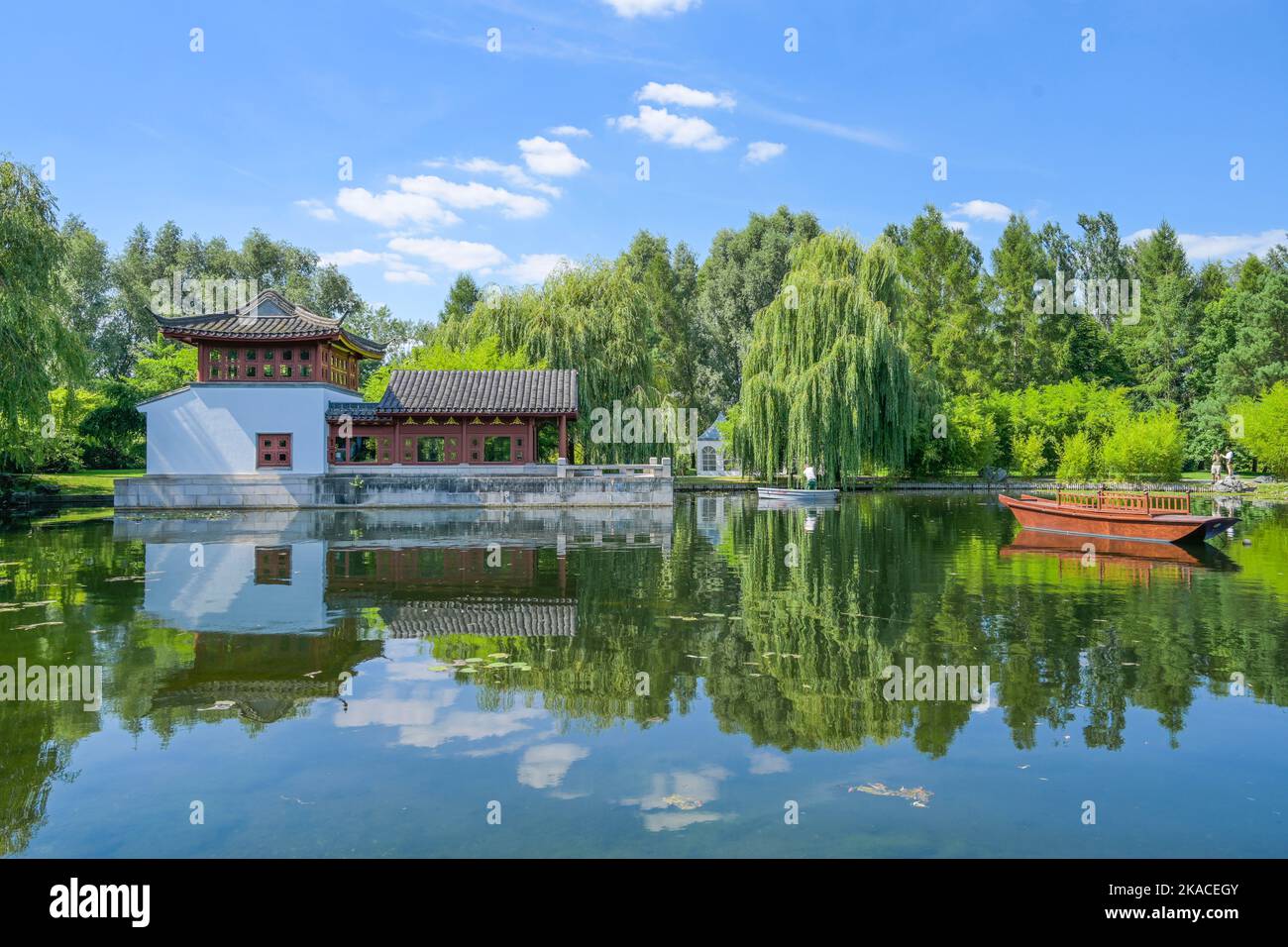 Teehaus, Chinesischer Garten, Gärten der Welt, Marzahn, Berlin