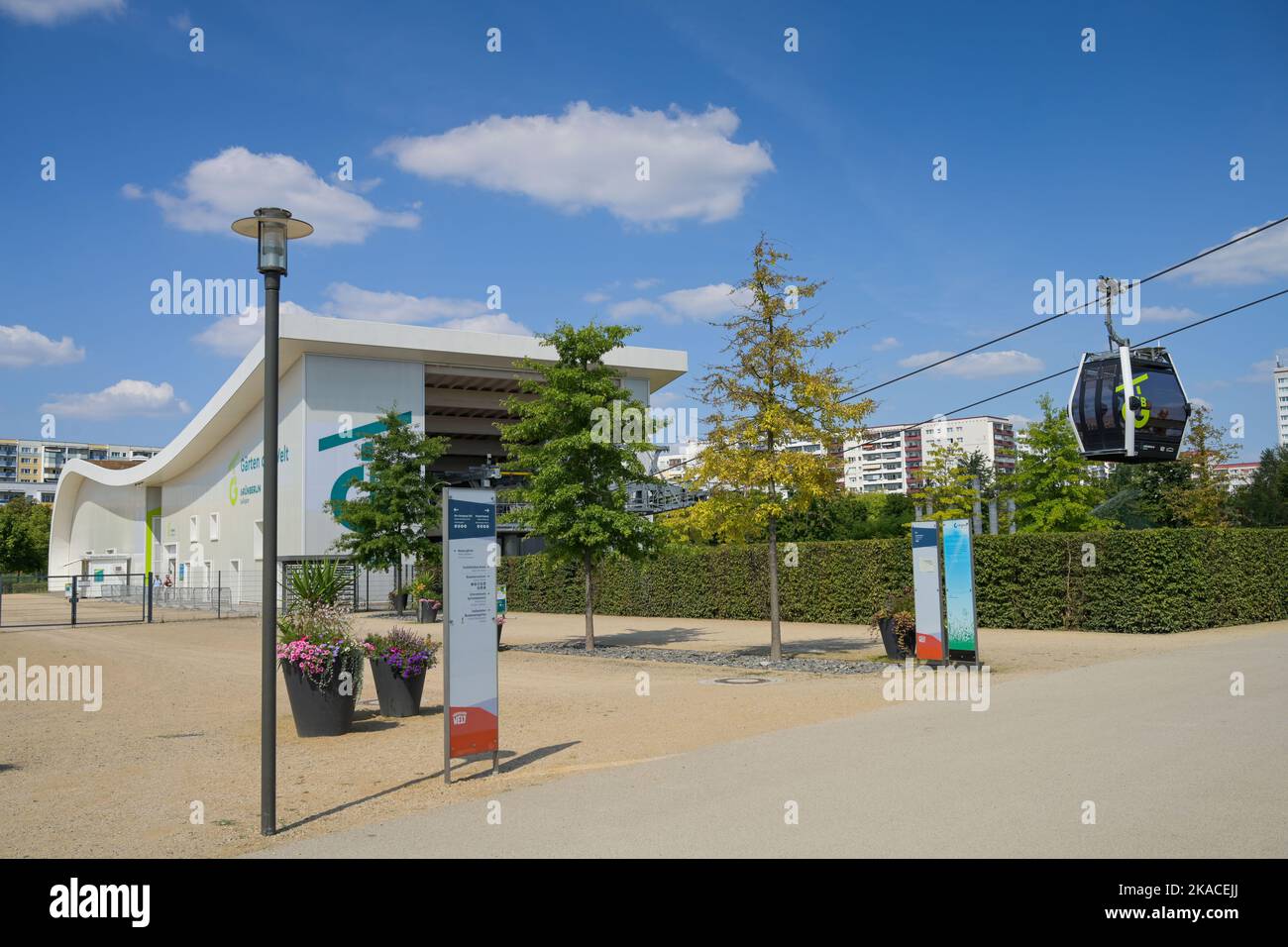 Seilbahn, Talstation, Gärten der Welt, Marzahn, Berlin, Deutschland