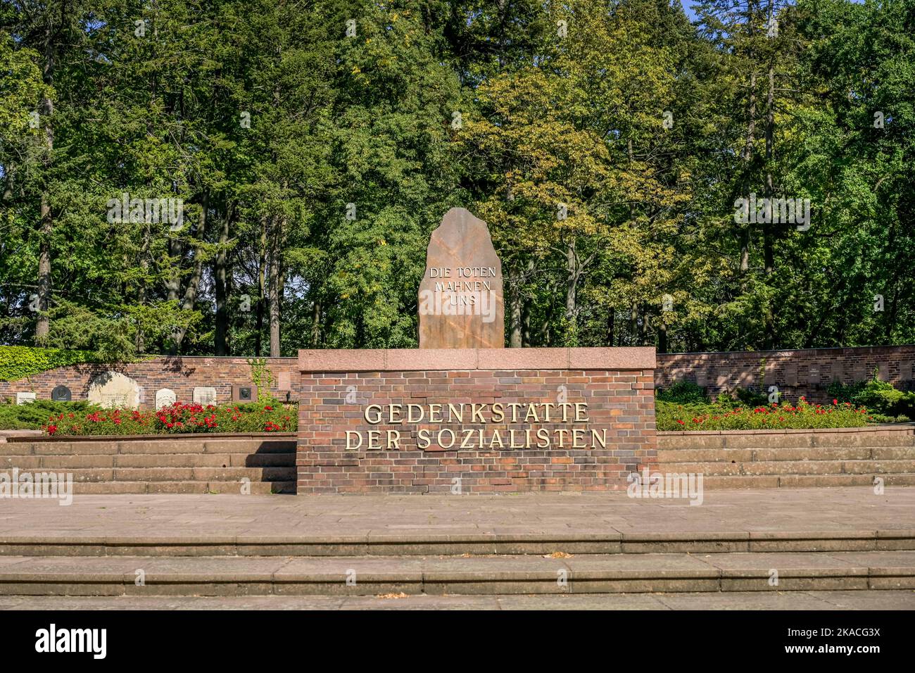Gedenkstätte der Sozialisten, Zentralfriedhof Friedrichsfelde, Gudrunstraße, Lichtenberg, Berlin, Deutschland Stock Photo
