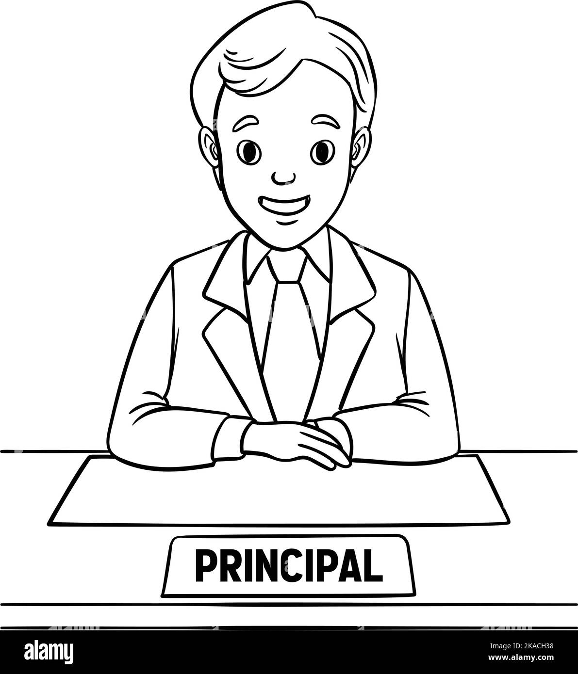 Clipart Black And White Principal