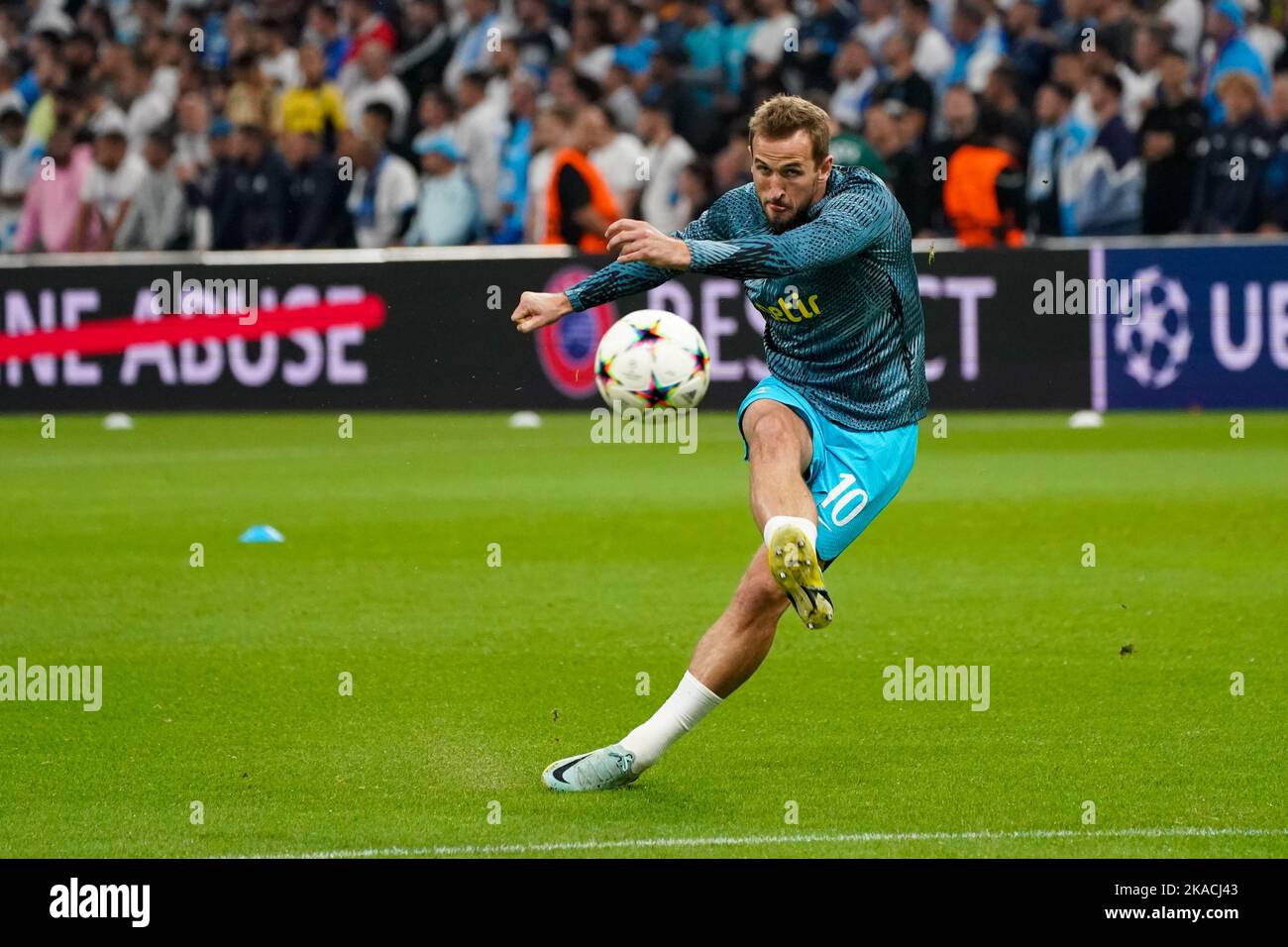 Tottenham Hotspur's Harry Kane during the UEFA Champions League Group D match at the Orange Velodrome in Marseille, France. Picture date: Tuesday Nove Stock Photo
