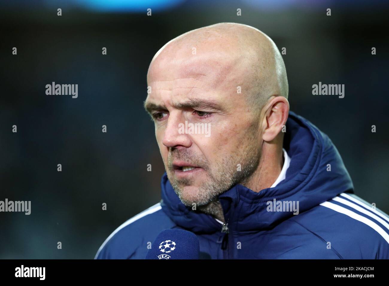 ALFRED SCHREUDER Manager Of Ajax Football Club Being Interviewed At alfred-schreuder-manager-of-ajax-football-club-being-interviewed-at